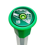 Helmet w/ Number Lacrosse End Cap CUSTOMIZE!