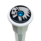 Native American Skull Lacrosse End Cap